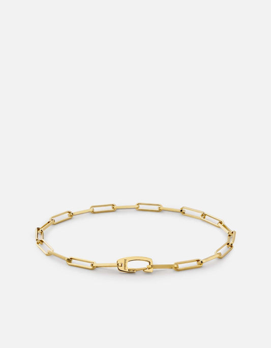 Clip Volt Link Bracelet, Gold Vermeil